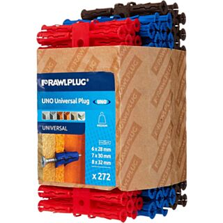 Rawlplug Uno Trade Pack Plugs Mixed 68-636 (272 Pack)