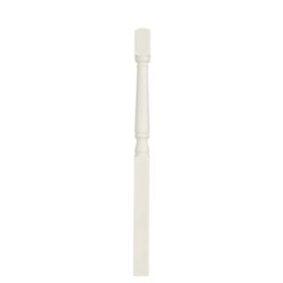 White Primed One Piece Newel Turning 1500 x 91mm