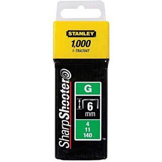 Stanley Heavy Duty Staple 6mm (Pack of 1000) TRA704T