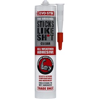 Evo-Stik 290ml All Weather Sticks Like Adhesive Clear