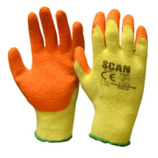 Scan Gloves - Knit Shell Latex Palm (Pair)