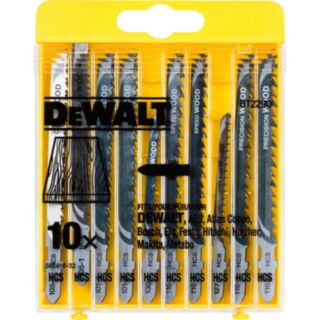 DeWalt DT2290 Wood Cutting Jigsaw Blade Set (10 Pack)
