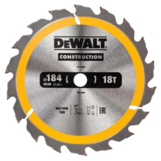 DeWalt DT1938 184mm 18 Tooth Circular Saw Blade