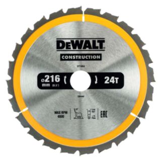 DeWalt Circular Saw Blade 216mm 30mm Bore 24 Teeth