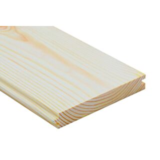 25 x 150mm Nom. (21 x 145mm fin.) Tongue & Groove Softwood Floorboard