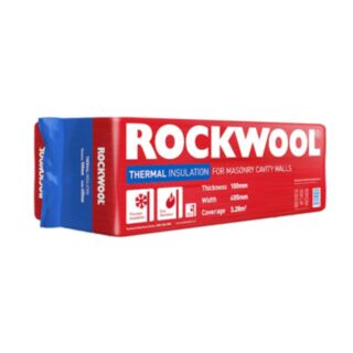 100mm Rockwool Cavity Wall Batts (12/slabs 1200 x 455 x 50mm)