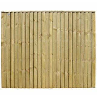Closeboard Fence Panel 1830 x 1500mm Green