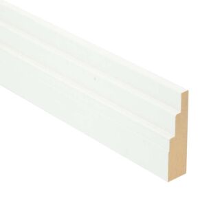 25 x 80mm fin. Primed MDF Art Deco 3 step Architrave
