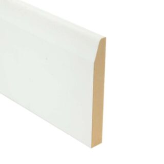 18 x 144mm fin. Primed MDF Chamfered Skirting