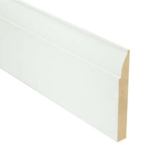 18 x 144mm fin. Primed MDF Ovolo Skirting