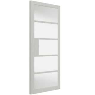 1981 x 762 x 35mm Metro White Door Clear Glazed (Pre-finished)