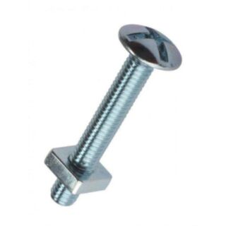 Roofing Nut & Bolt M6 x 20mm Zinc Plated (20 Pack)