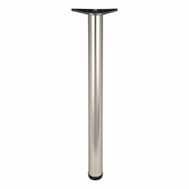 Satin Nickel Table Leg 60mm x 870mm