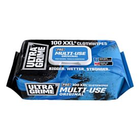 UltraGrime PRO XXL+ Multi-use Clothwipes 100 Pack