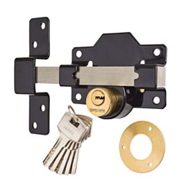 Gatemate 1491106 Long Throw 50mm Epoxy Black Gate Lock