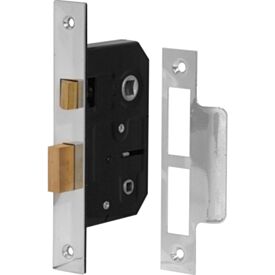 76mm Nickel Plated Mortice Bathroom Lock
