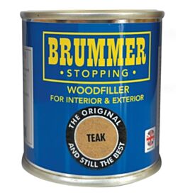 Brummer Teak Stopping Wood Filler Interior & Exterior 250g
