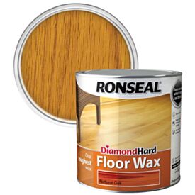 Ronseal Diamond Hard Floor Wax 2.5ltr Natural Oak