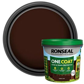Ronseal One Coat Shed & Fence Protection Dark Oak 5L