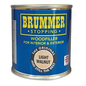 Brummer Light Walnut Stopping Wood Filler Interior & Exterior 250g