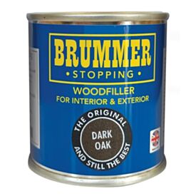 Brummer Dark Oak Stopping Wood Filler Interior & Exterior 250g