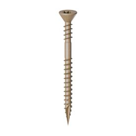Champion Tri-Thread Brown Decking Screw T20 4.5 x 70mm (Tub 100)