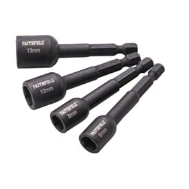 Faithfull 4 Piece Impact Nut Driver Set