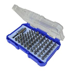Faithfull 61 Piece Chrome Vanadium Security Screwdriver Bit Set
