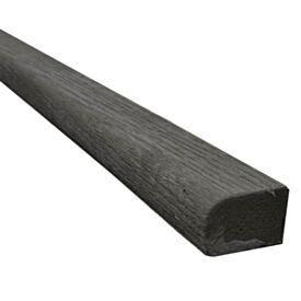 33 x 50 x 2400mm Millboard Ebony Grey Bullnosed Step Edge Flexible