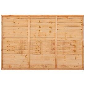 Golden Brown Overlap Fence Panel 1830 x 1200mm